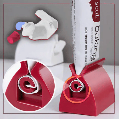 🌀 Premium Manual Toothpaste Squeeze –Reusable Rolling Tube Dispenser for Bathroom Cosmetic Use
